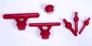 Creare Plastic Direct Sprues - Red 8 ga pkg 250 Leach & Dillon