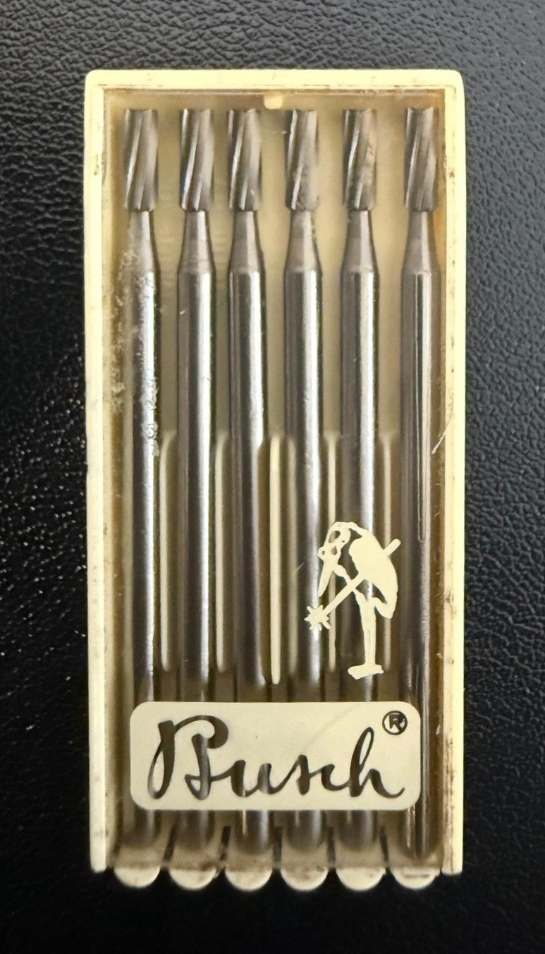 Busch Fig. 15 Cylinder Square Bur – 2.1mm German Steel (Single Unit ...