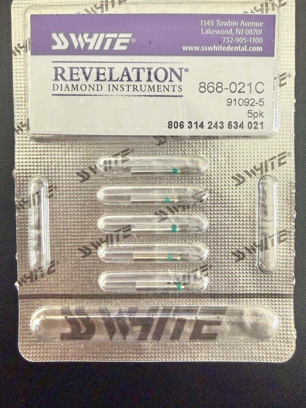 SS White Revelation Diamond - 868-021C Pk of 5 – Alvy Dental