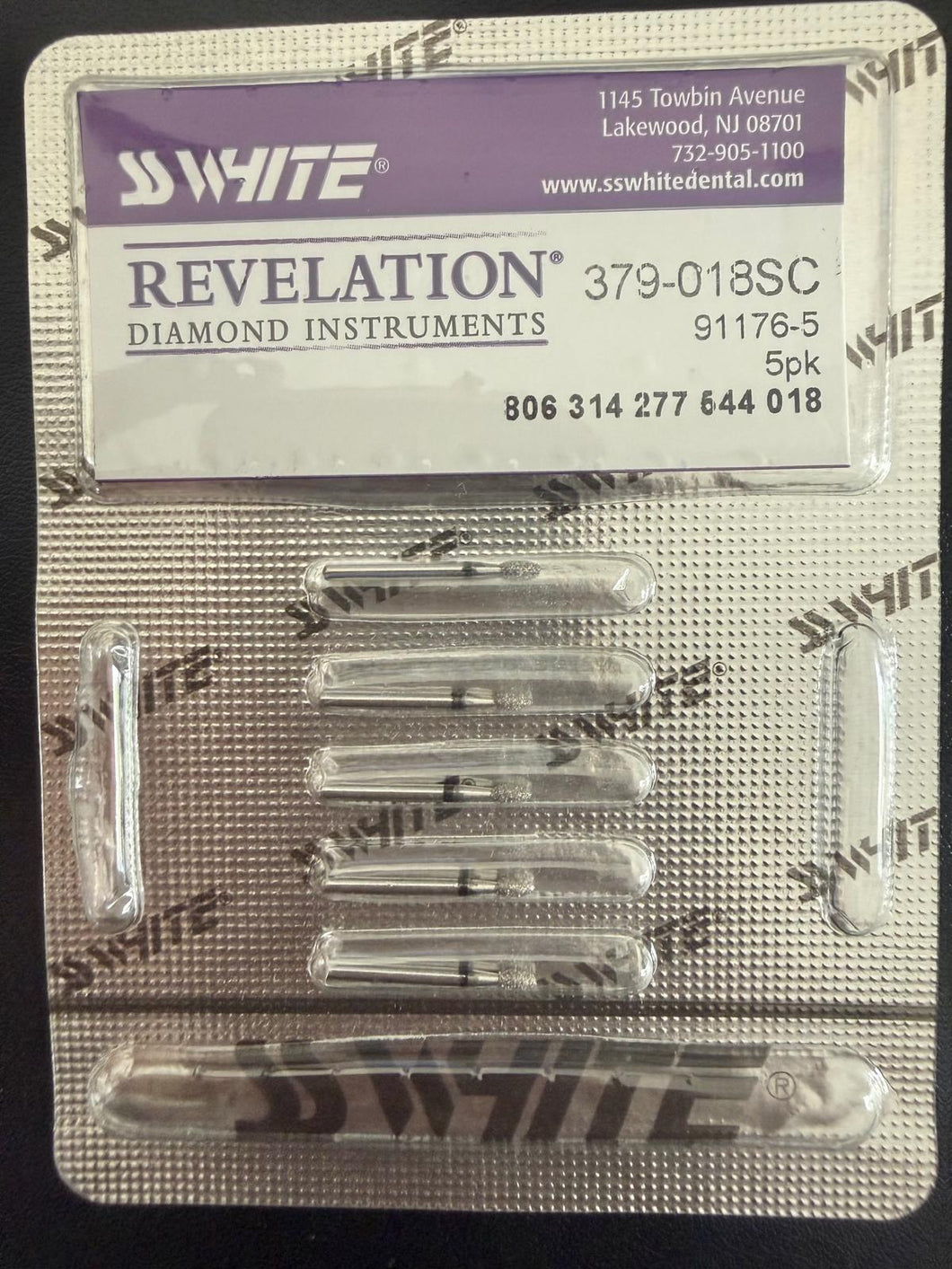 SS White Revelation Diamond bur- 379-018SC Pack of 5 – Alvy Dental