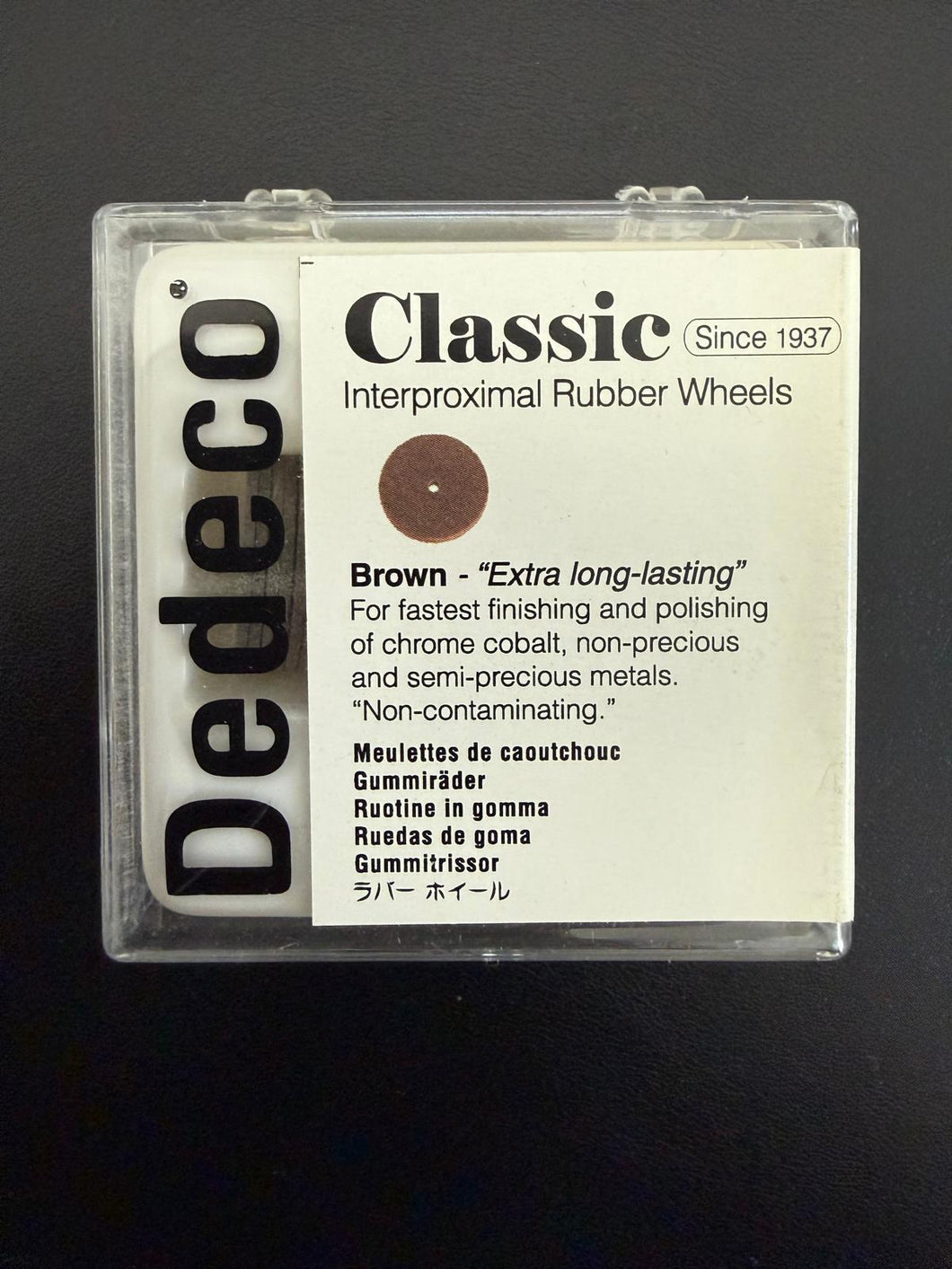 Dedeco Brown Interproximal Polishing Wheels – 25 Pack (#4989) – Alvy Dental