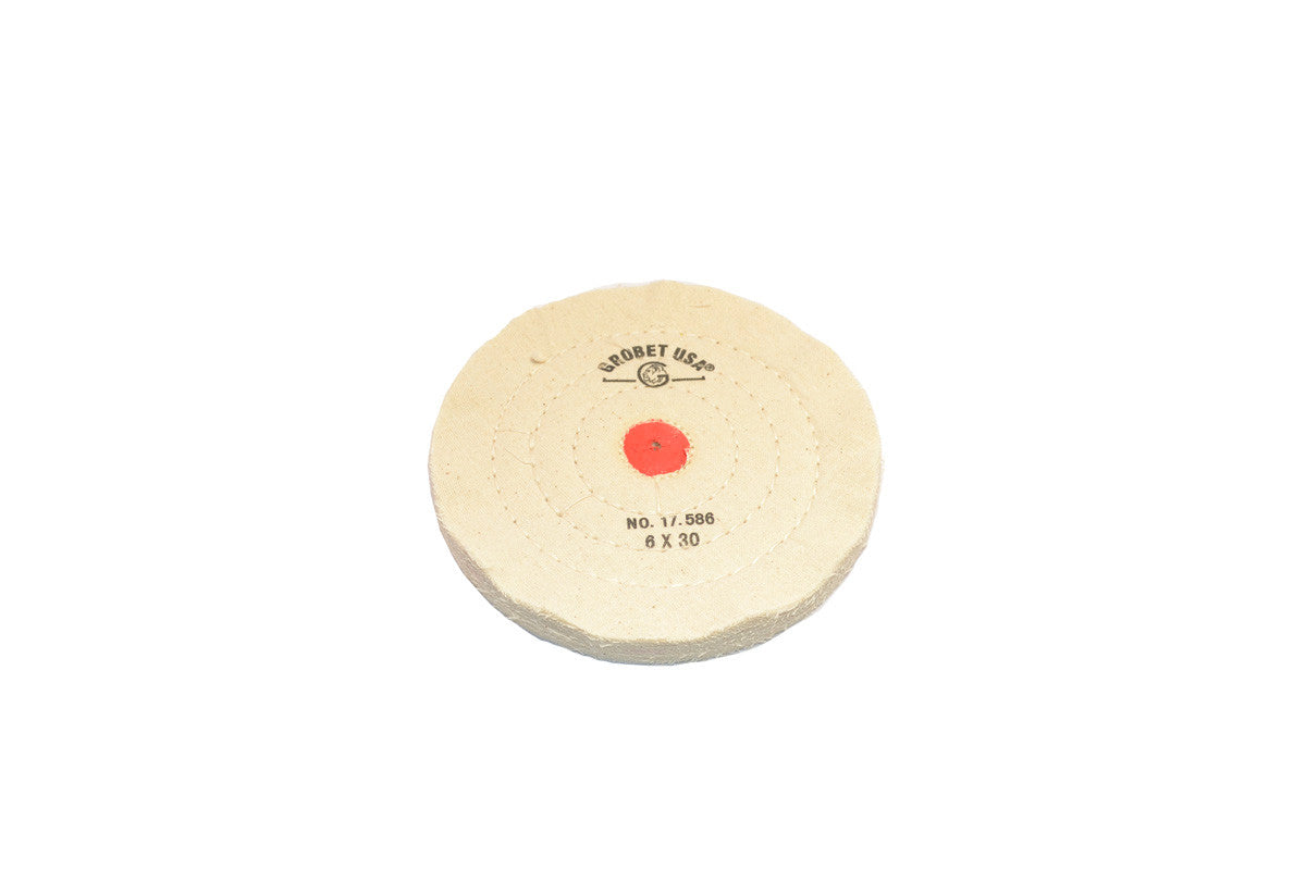 Regular Muslin Buff, 6″ x 30 Ply Pack of 12 – Alvy Dental