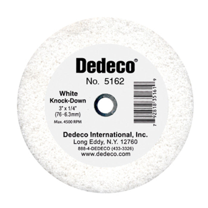 Dedeco White Grinding Stone Lathe Wheel