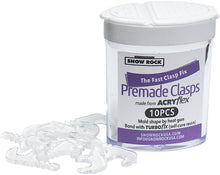 Load image into Gallery viewer, AcryFlex Pre Made Clasp PINK/ CLEAR pk/10
