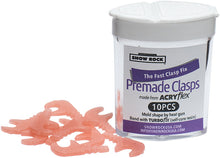 Load image into Gallery viewer, AcryFlex Pre Made Clasp PINK/ CLEAR pk/10
