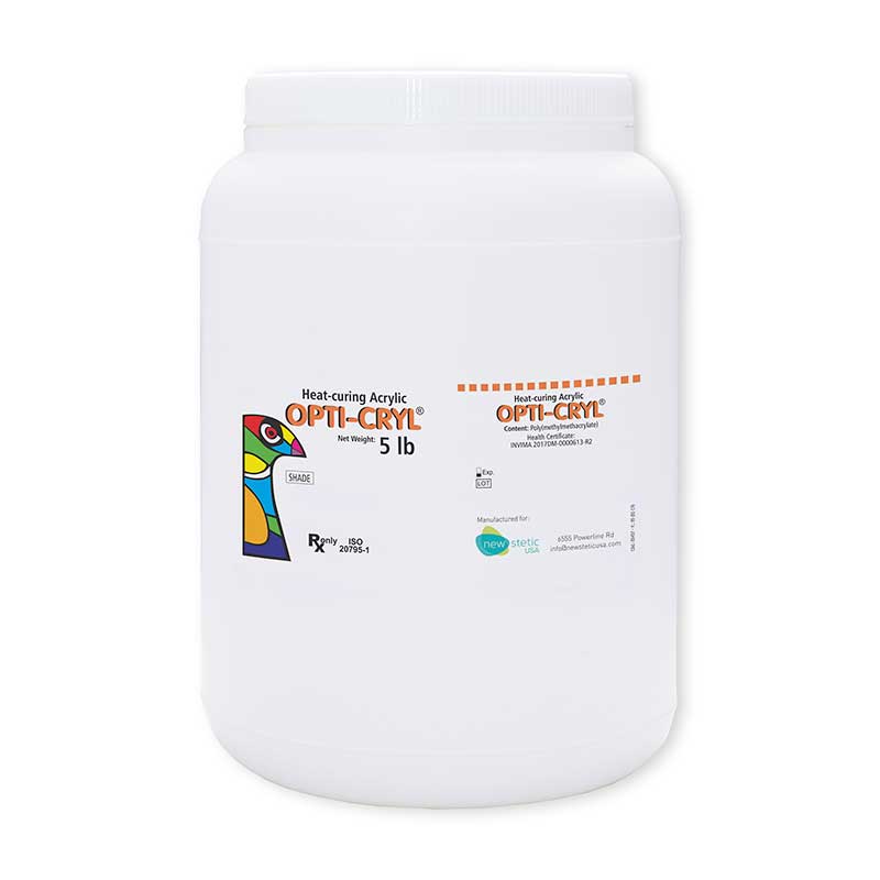 Opticryl Heat Cure Lt.Pnk Pwdr