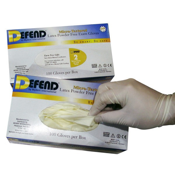 Powder-Free Micro Textured Latex Exam Gloves