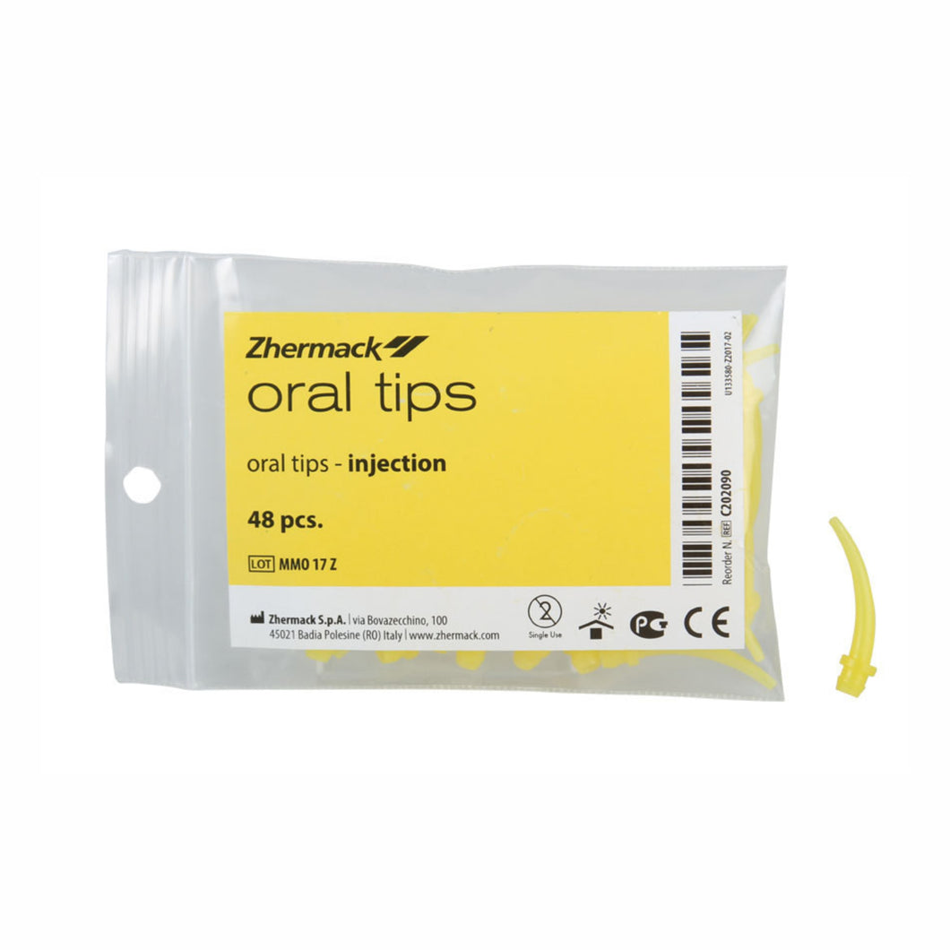 Zhermack Intra Oral Tips (yellow) for D2 dispenser pkg.48
