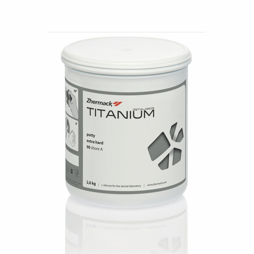 Zhermack Titanium 2.6 kilo - C-silicone laboratory putty